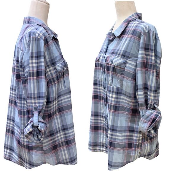 NEW Eddie Bauer Performance Nylon Mountain Long Sleeve Button Down Shirt - Picture 7 of 11